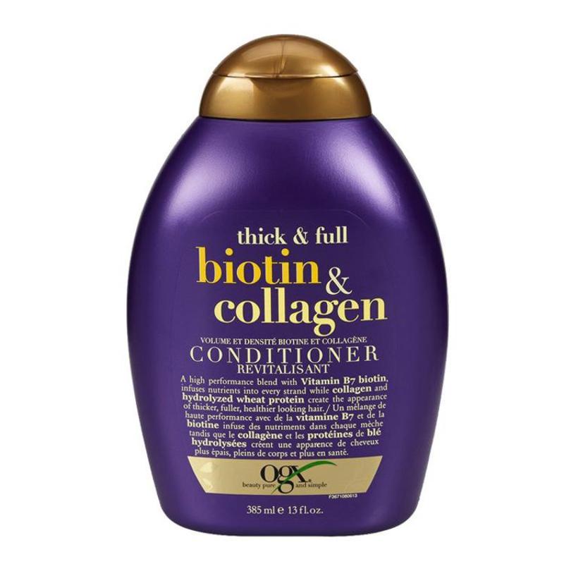 1 Chai dầu xả chống rụng và kích thích mọc tóc Thick & Full Organix Biotin & Collagen-385ml nhập khẩu