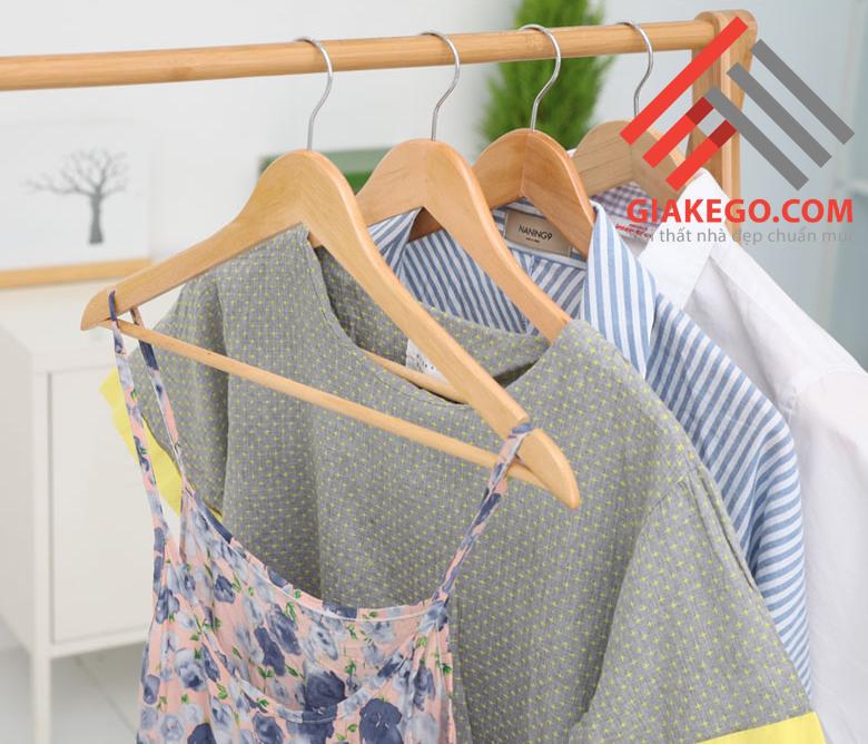 Bộ 10 móc gỗ treo quần áo