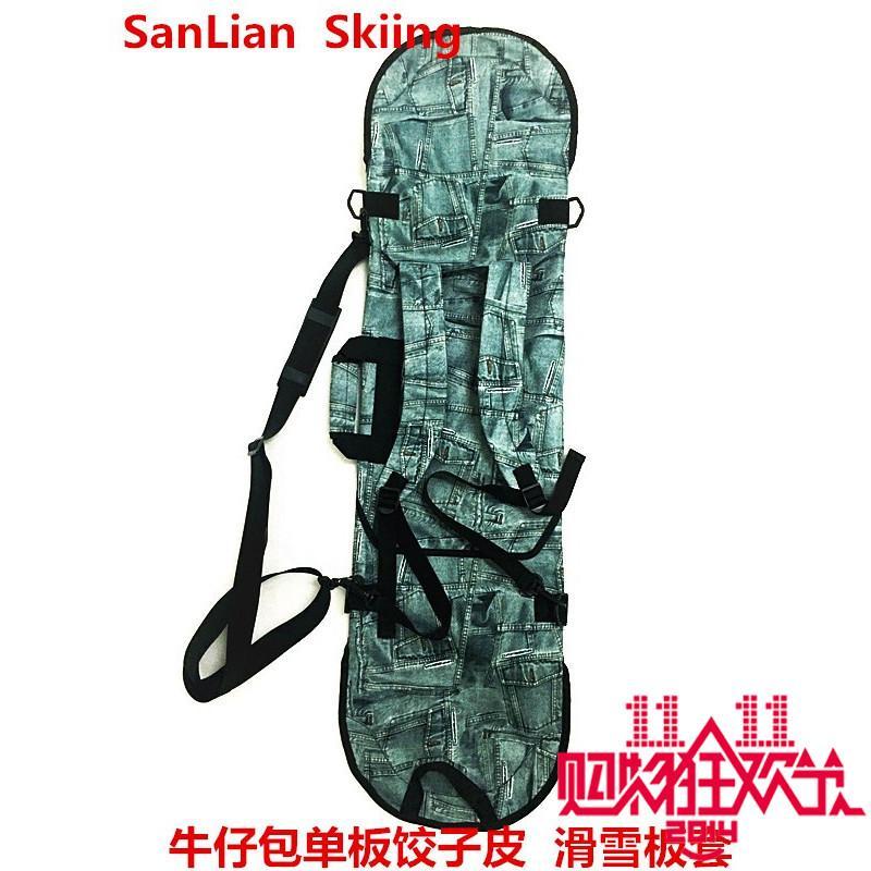 Phân phối Đặc Biệt Mẫu Mới Vải Bò Phượt Túi Đeo Chéo Xách Tay Dạng Xách Tiện Lợi Ván Trượt Bánh Bao Mẫu Dày Phòng Hộ Ván Trượt