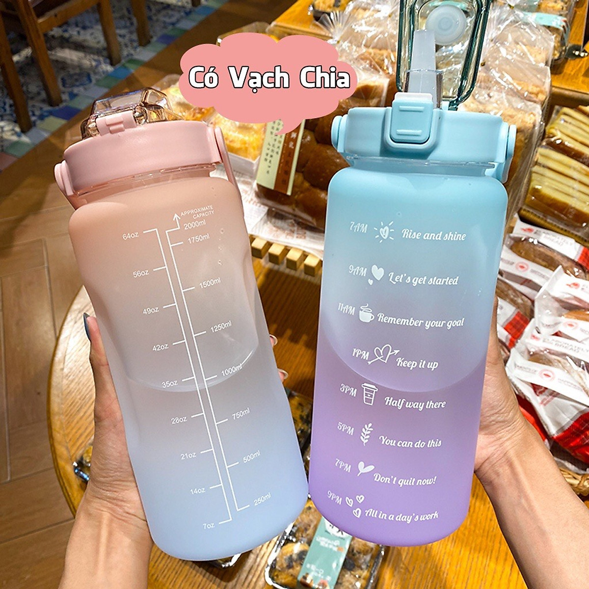 Bình đựng nước  xinh xắn 2 lít nhựa PP
