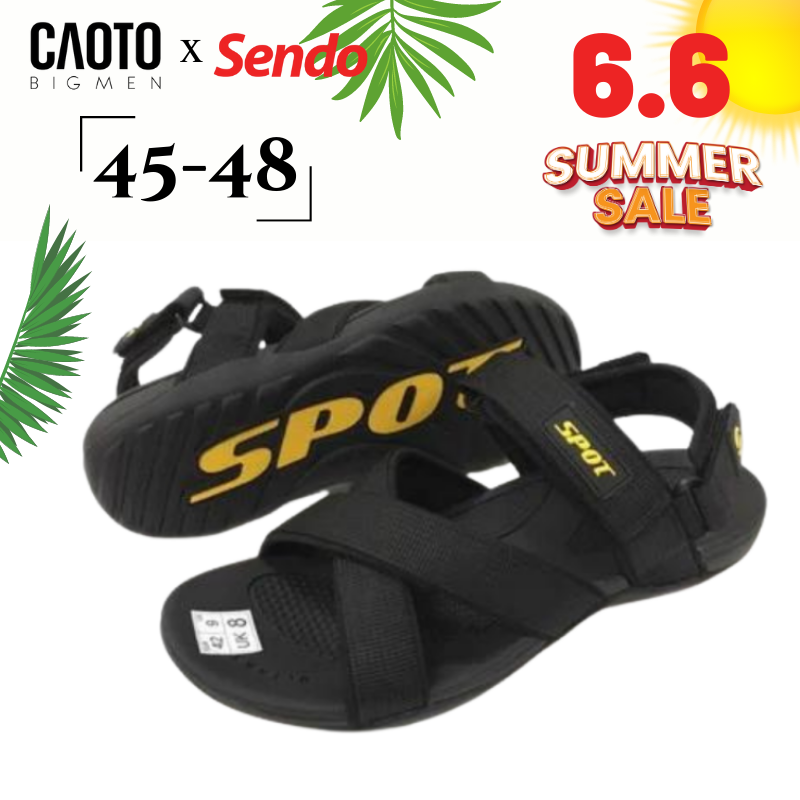 Giày sandal spot varsety màu đen big size nam - giày sandal big size nam 45 46 47 48