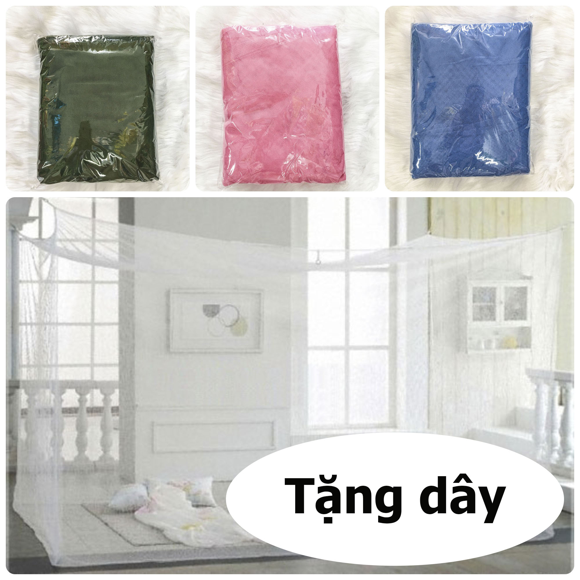 Màn ngủ chống muỗi, mùng ngủ chống muỗi lỗ nhỏ, cỡ to