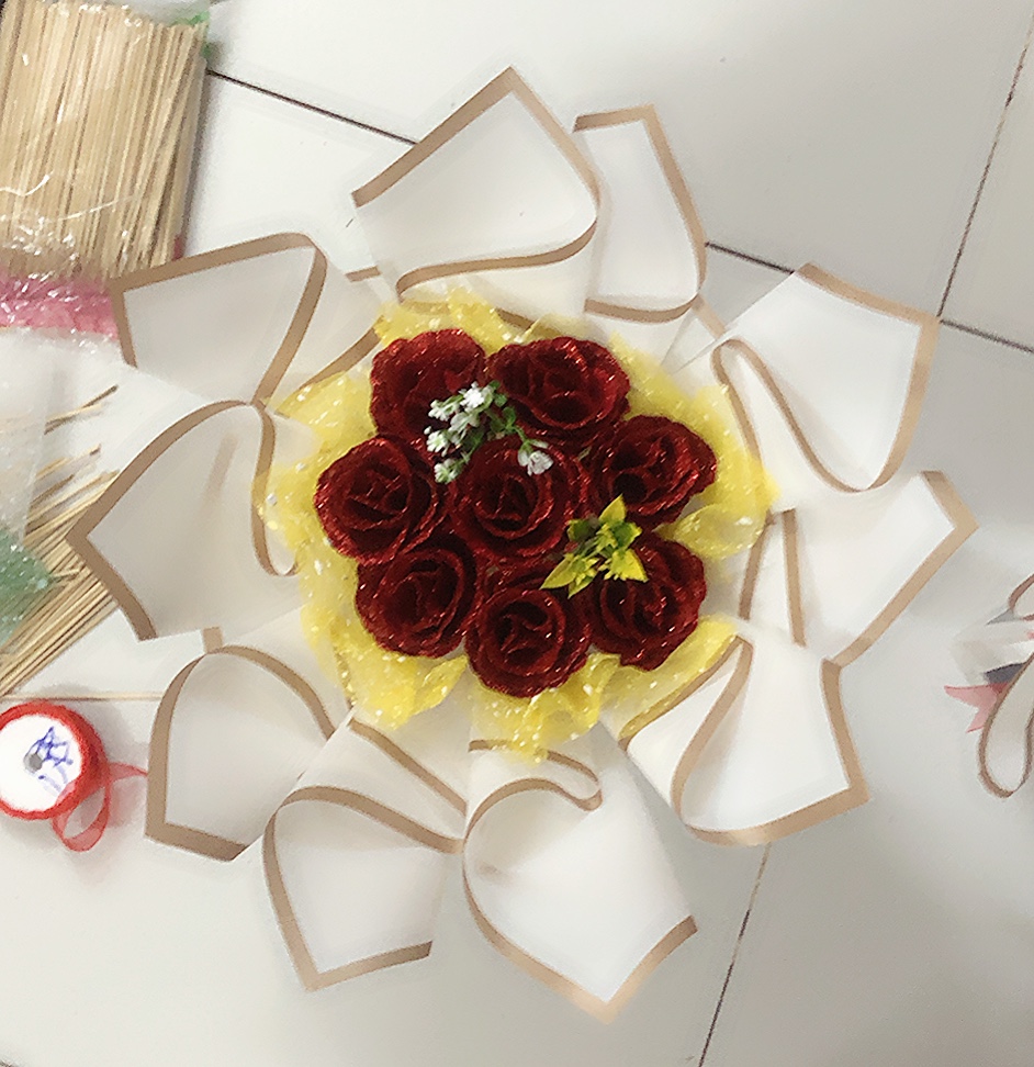 BÓ HOA HỒNG SÁP (7-15 bông)