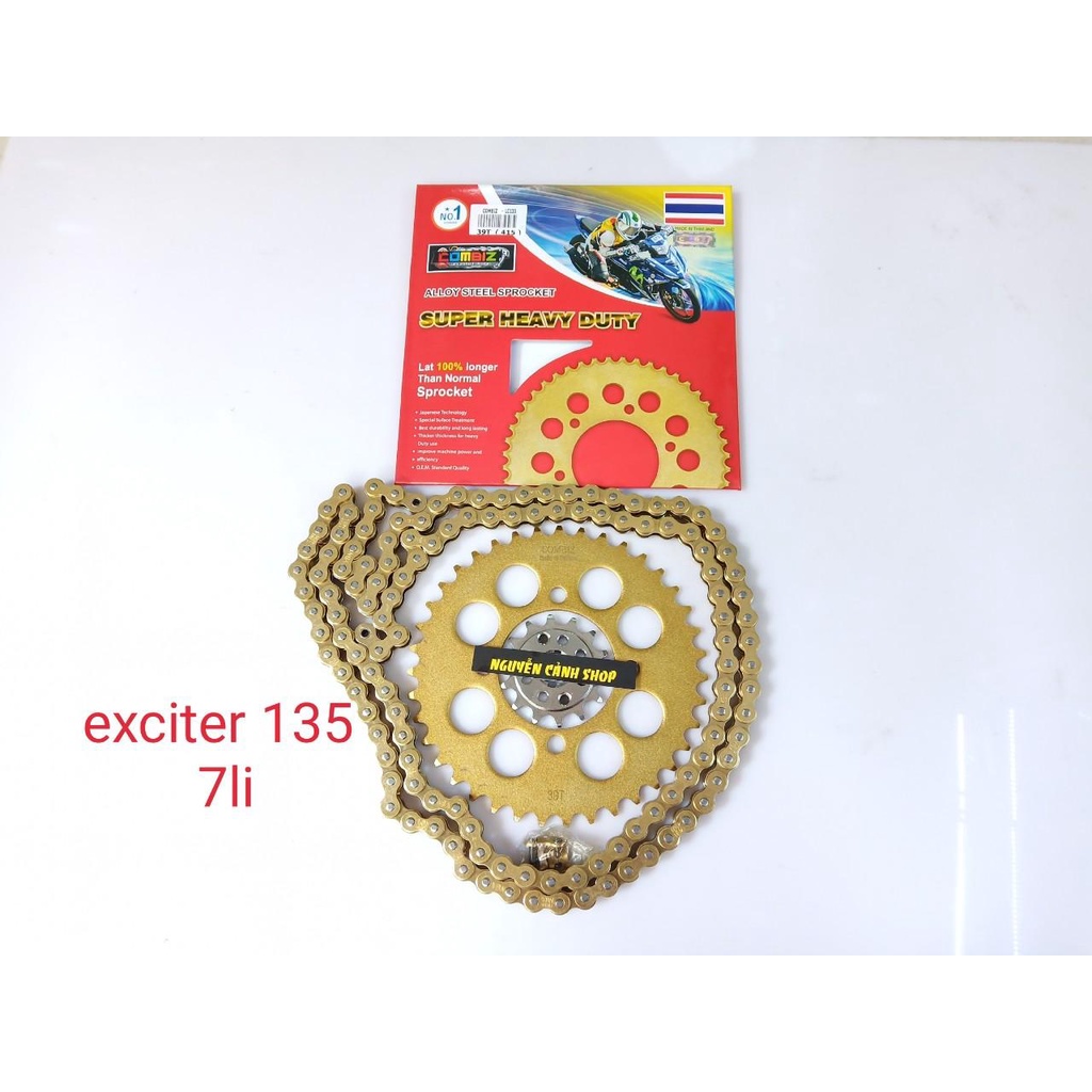 Nhông sên dĩa 7li exciter winner raider