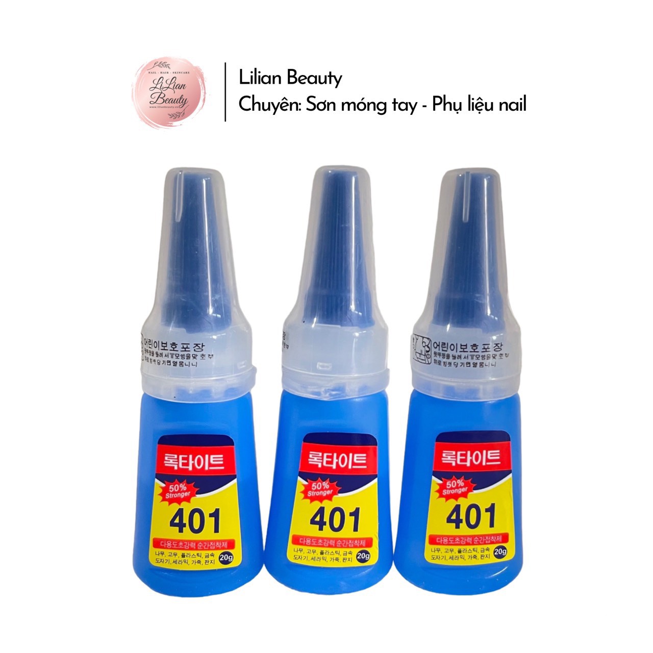 KEO DÁN MÓNG TAY 401 SIÊU BỀN CHẮC - 20G/CHAI
