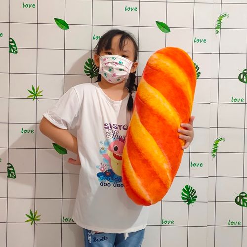 GỐI ÔM CHO BÉ HÌNH BÁNH MÌ BÁNH MÌ NHỒI BÔNG DỄ THƯƠNG LÔNG MỊN