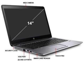 Laptop chuẩn quân sự Mỹ , mỏng nhẹ giá rẻ , laptop Mỏng như quyển sách Hp 840 G1 i7 4600 8G ram , thumbnail