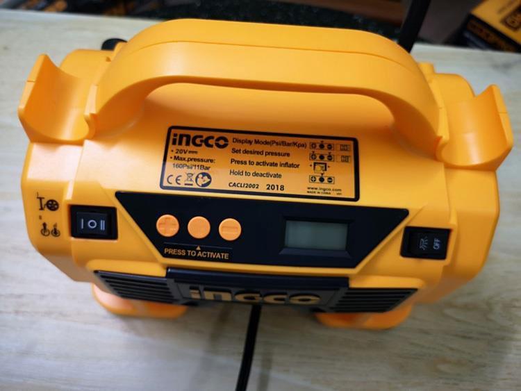 20V Máy bơm hơi lốp xe dùng pin INGCO CACLI2002 (không pin và sạc)