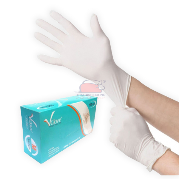 Găng tay cao su y tế có bột VGLOVE