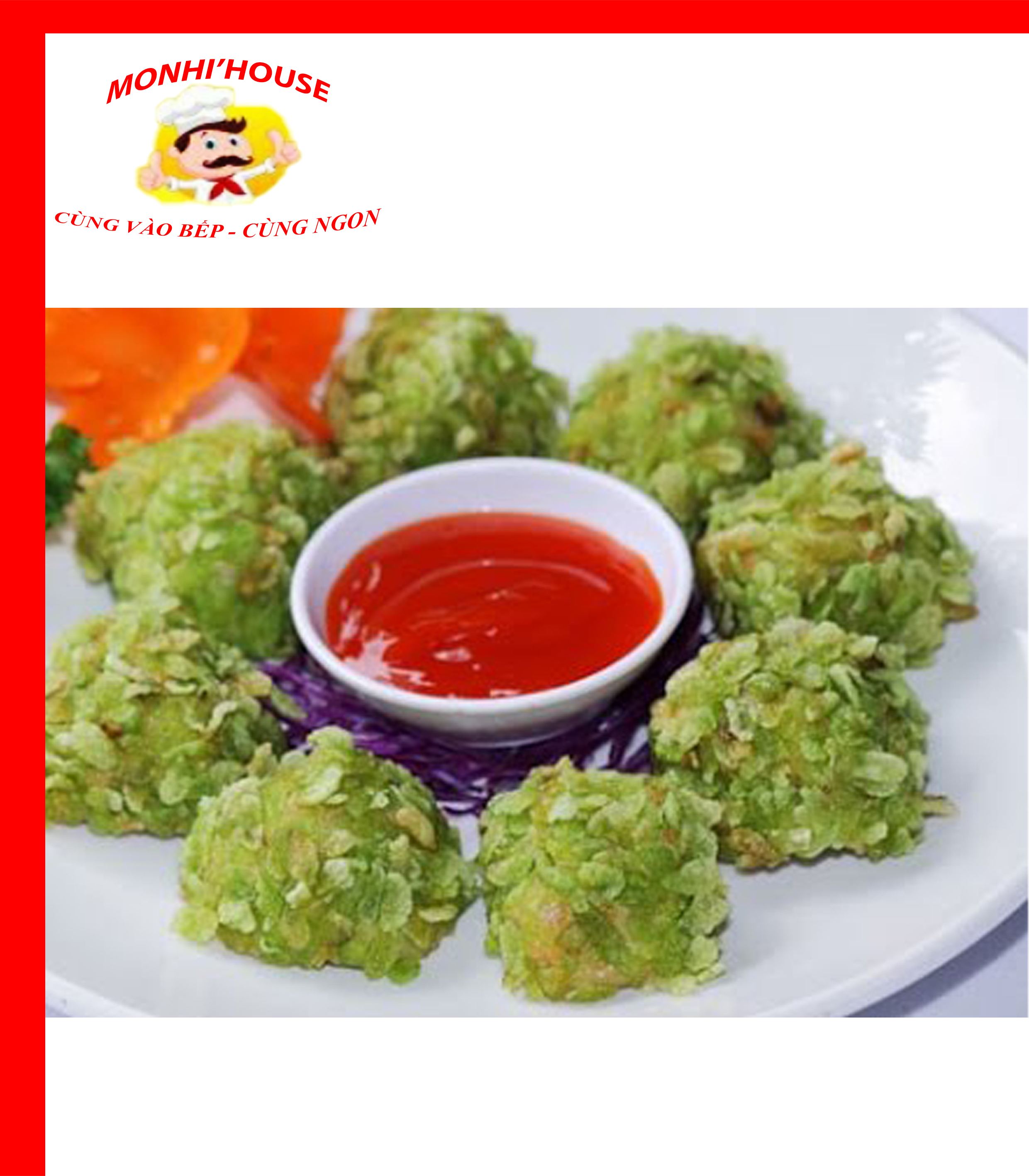 Khay Chả cá surimi Cốm Xanh Ongon 500g/ 1kg ( NSG Ngon)