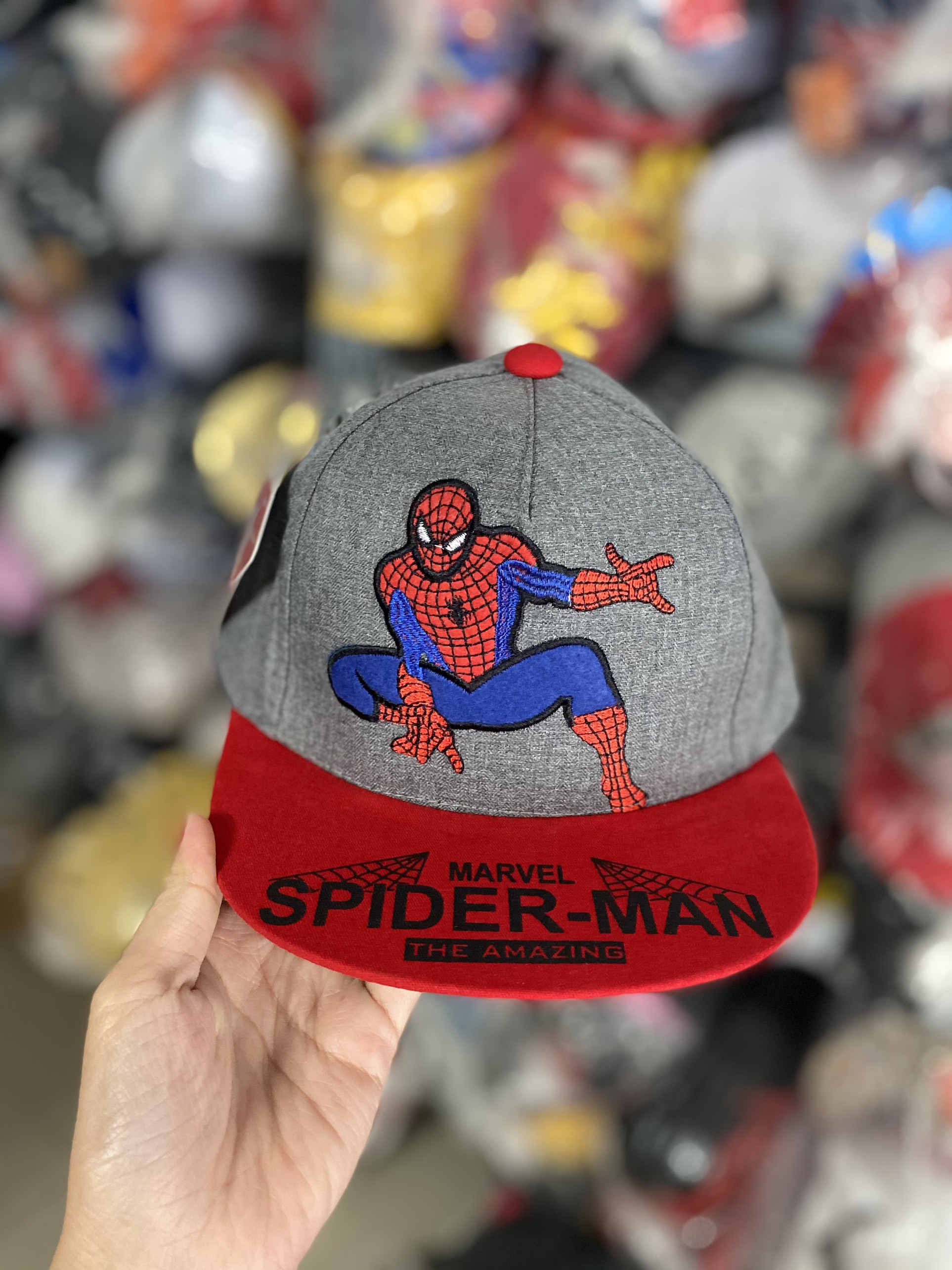 NÓN HIPHOP SPIDER-MAN CHO BÉ TRAI 2-5 TUỔI,MŨ HIPHOP, NÓN SNAPBACK CHO BÉ TRAI
