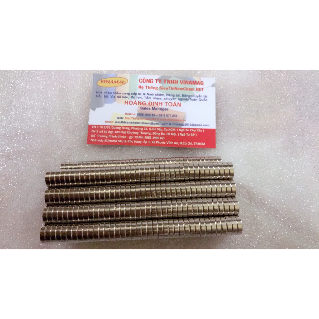 NAM CHÂM VIÊN D10X3MM ( SET 10 VIÊN )