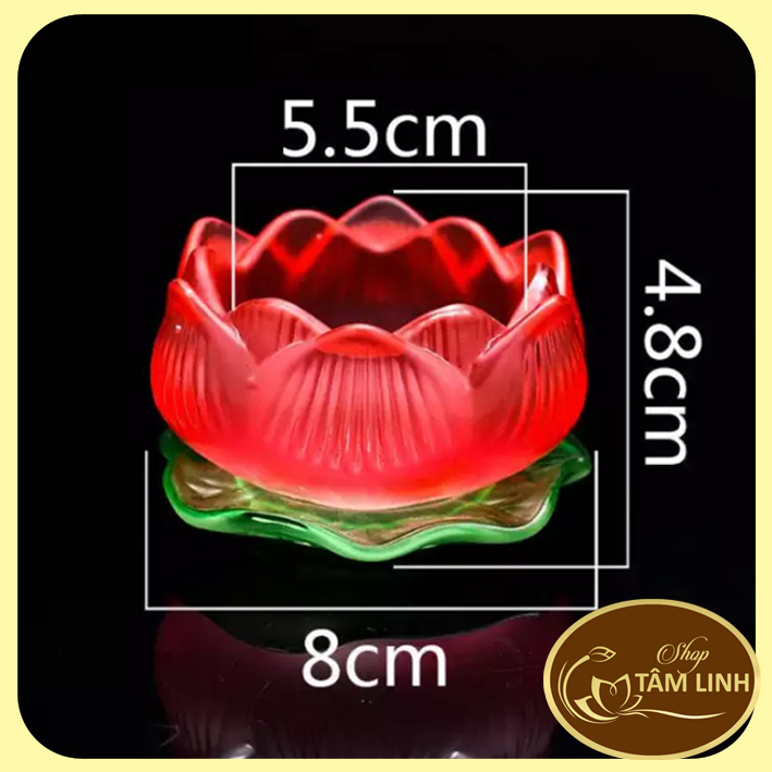 [HCM]Đế Nến Hoa Sen Lưu Ly Nhiều Màu ( MẪU MỚI )