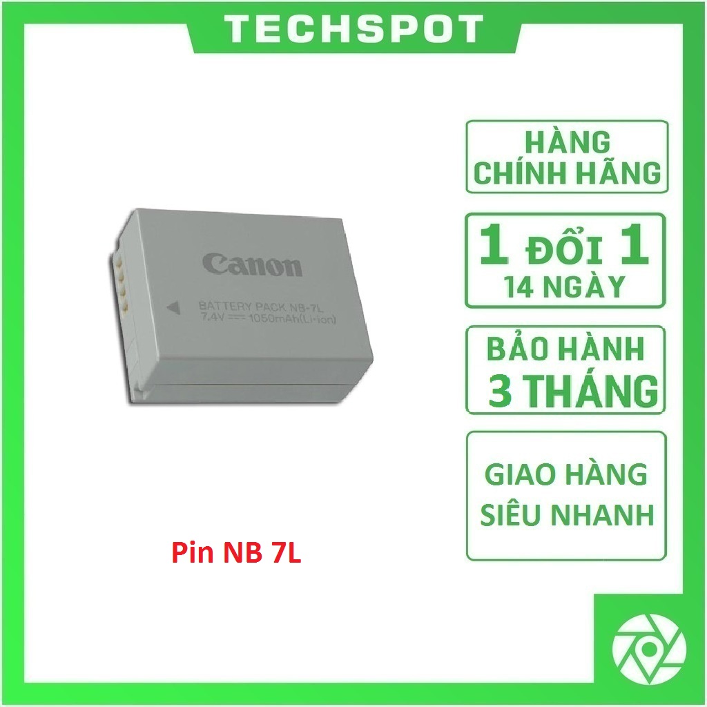 Pin canon nb-7l dùng cho máy canon g10, g11, g12 | bảo hành 3 tháng