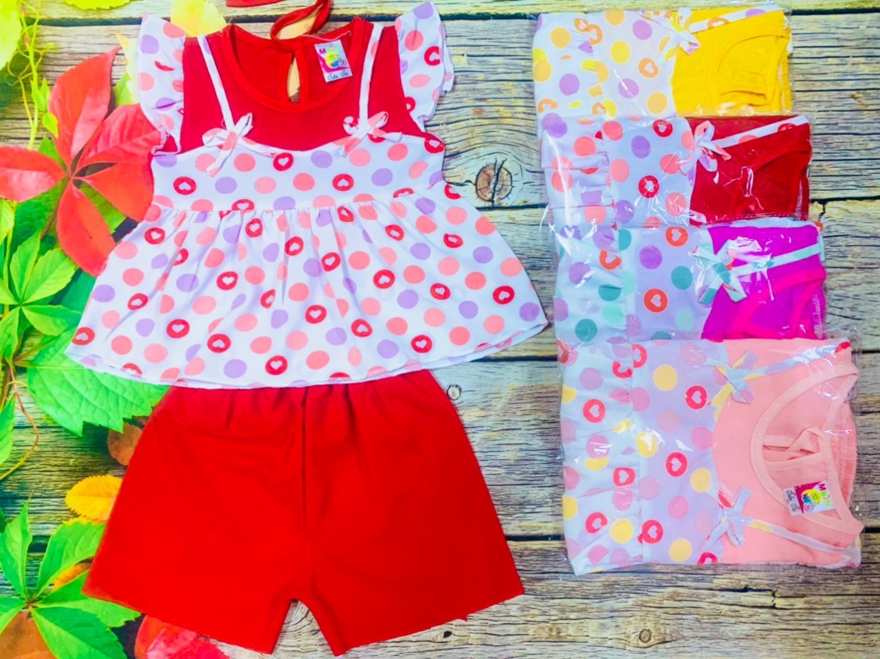 Bộ Lụa Cánh Tiên Bé (14-18kg) (giao màu ngẫu nhiên)