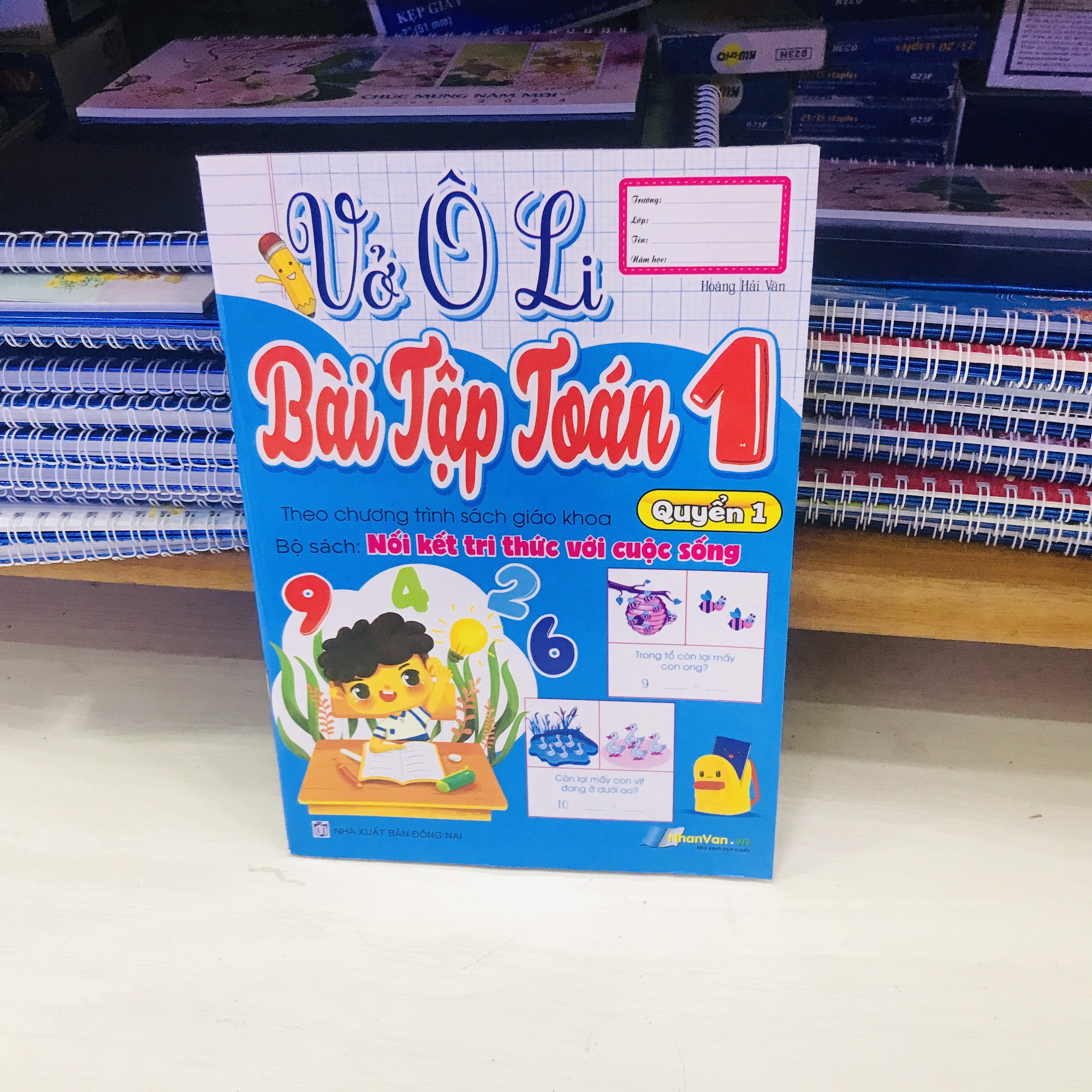 Vở o ly bài tập toán lớp 1 ket noi với chi thức