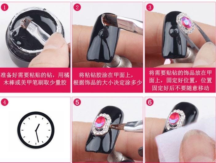 Gel đính đá trang trí móng cực chắc 8ml