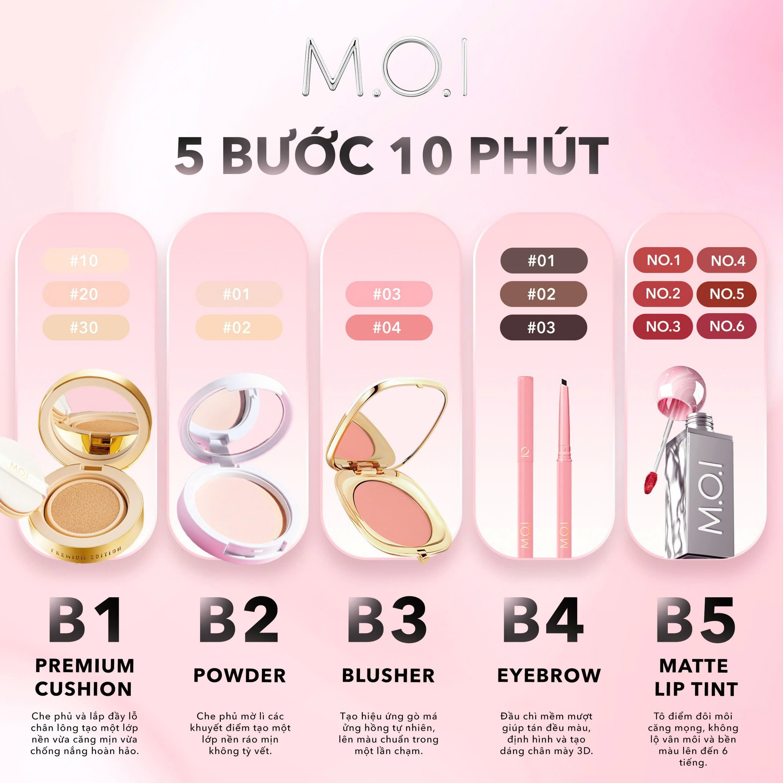 Phấn phủ MOI kiềm dầu Baby Skin Powder 10g