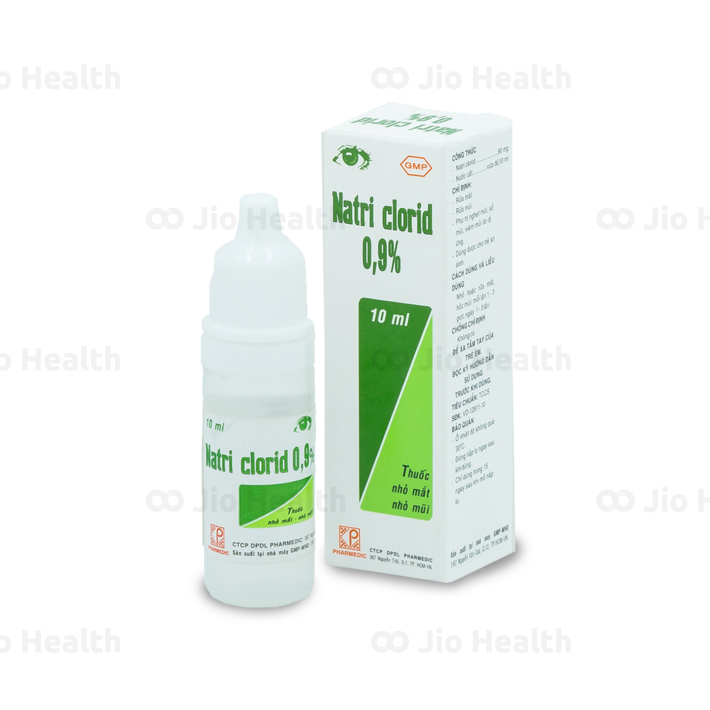 NƯỚC MUỐI SINH LÝ Pharmedic 0.9% vệ sinh mắt, mũi 10ml