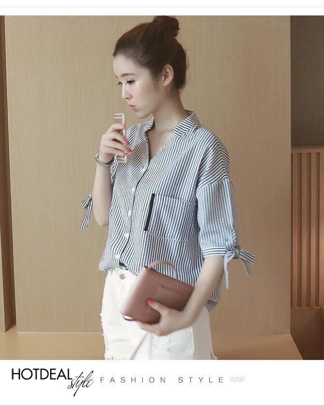 [HCM]Áo sơ mi sọc esla xinh xắn