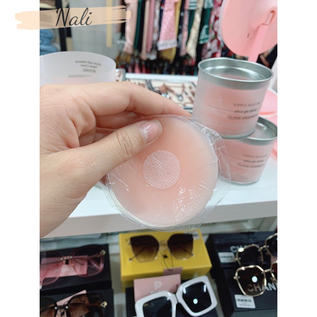 Hộp 5 cặp áo dán ngực, miếng dán ngực silicon NL003