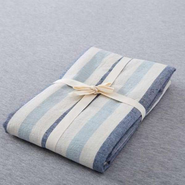 Phong Cách Nhật Bản Duy Nhất 100% Cotton Kẻ Sọc Vỏ Gối Bông Giặt Nước 100% Cotton Giản Lược Vân Sọc Vỏ Gối Đơn Chiếc