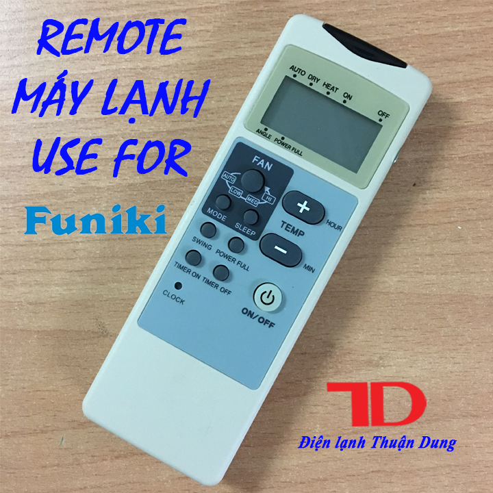 Điều khiển máy lạnh dùng cho FUNIKI, Điện lạnh Thuận Dung