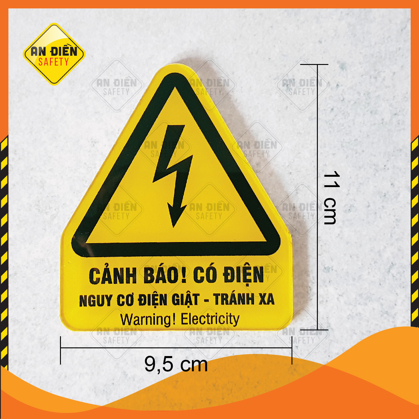 [HCM]Biển báo An Điền Safety - Biển Cảnh Báo Có Điện Nguy hiểm