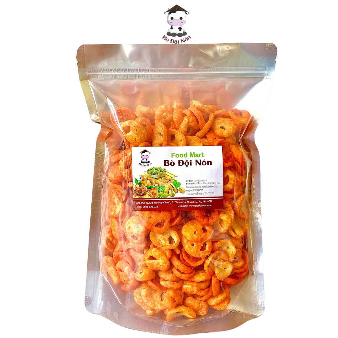 BÁNH PHỒNG TÉP NGUYÊN CON 500g BÒ ĐỘI NÓN