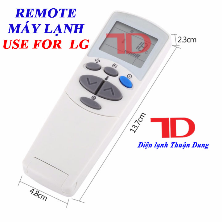 Remote, điều khiển dành cho máy lạnh LG loại dài - Điện Lạnh Thuận Dung