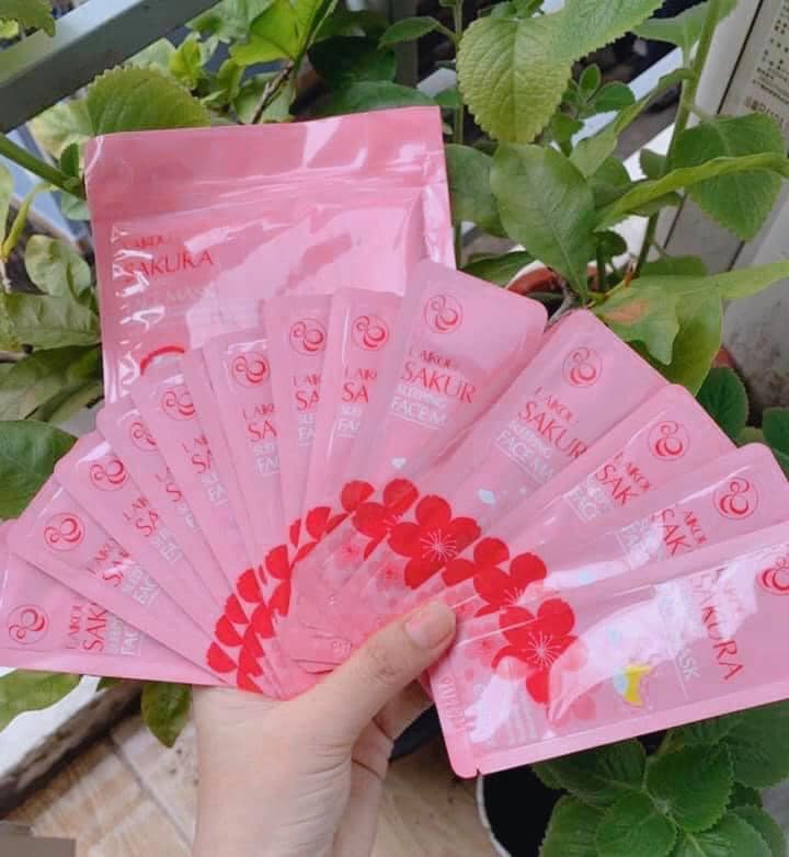 Bịch 15 gói Sleeping Mask LAIKOU Hoa Anh Đào Sakura