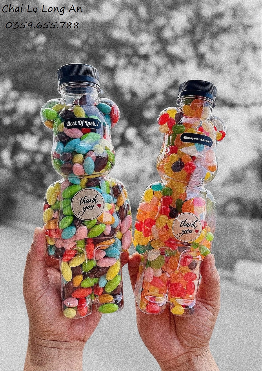 CHAI NHỰA GẤU BEARBRICK 500ML
