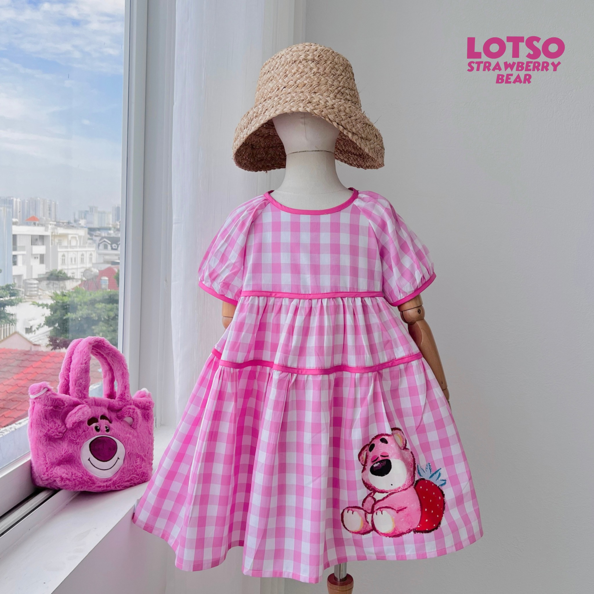 [NEW ARRIVAL] ĐẦM BÉ GÁI  BABYDOLL GẤU DÂU