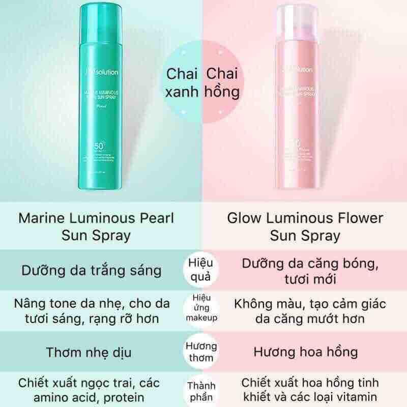 [HCM]XỊT CHỐNG NẮNG JM SOLUTION MARINE LUMINOUS SUN SPRAY