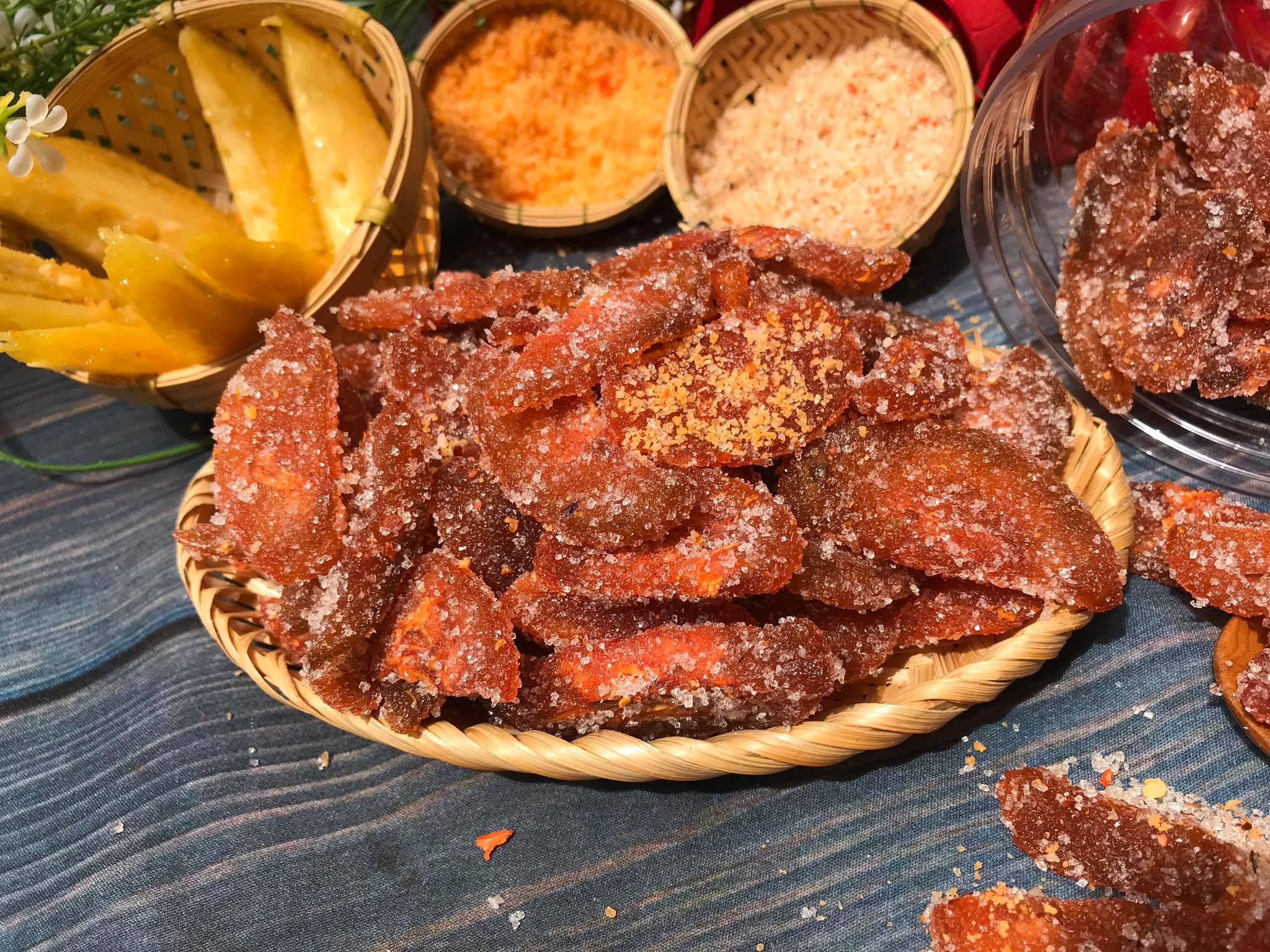 MỨT CÓC CAY CHẺ LÁT 1KG - mứt tết - đồ ăn vặt