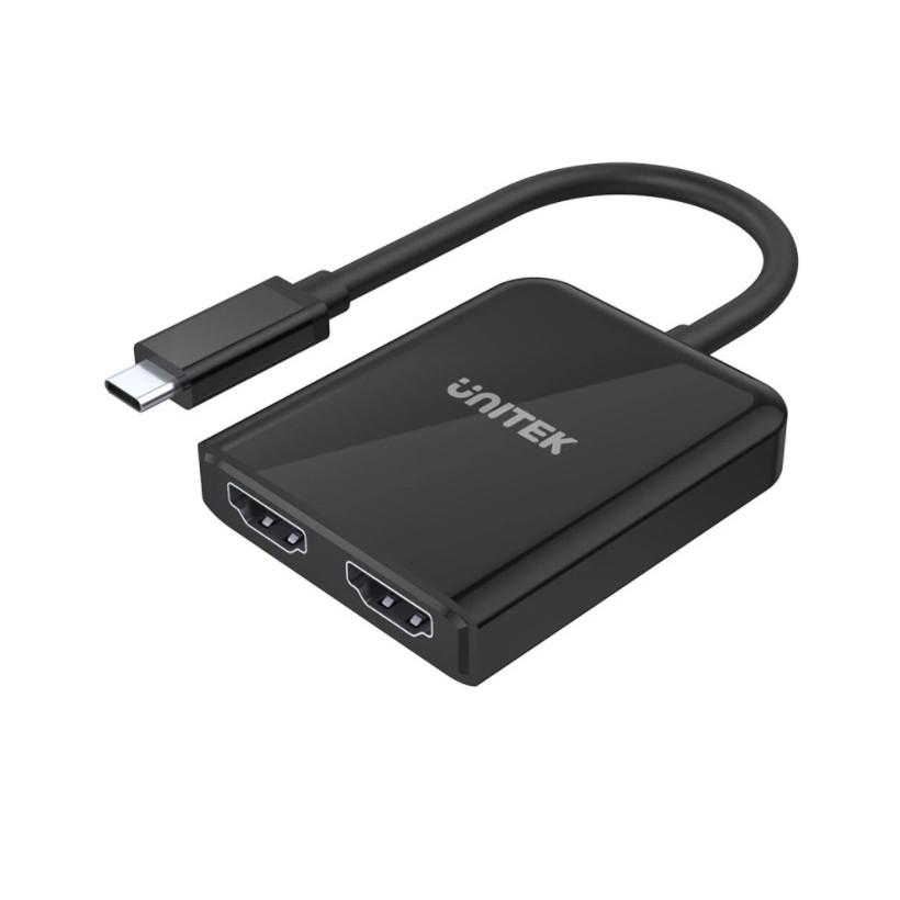 Bộ chuyển typec sang 2 hdmi 2.0 4k@60hz chính hãng unitek v1408a