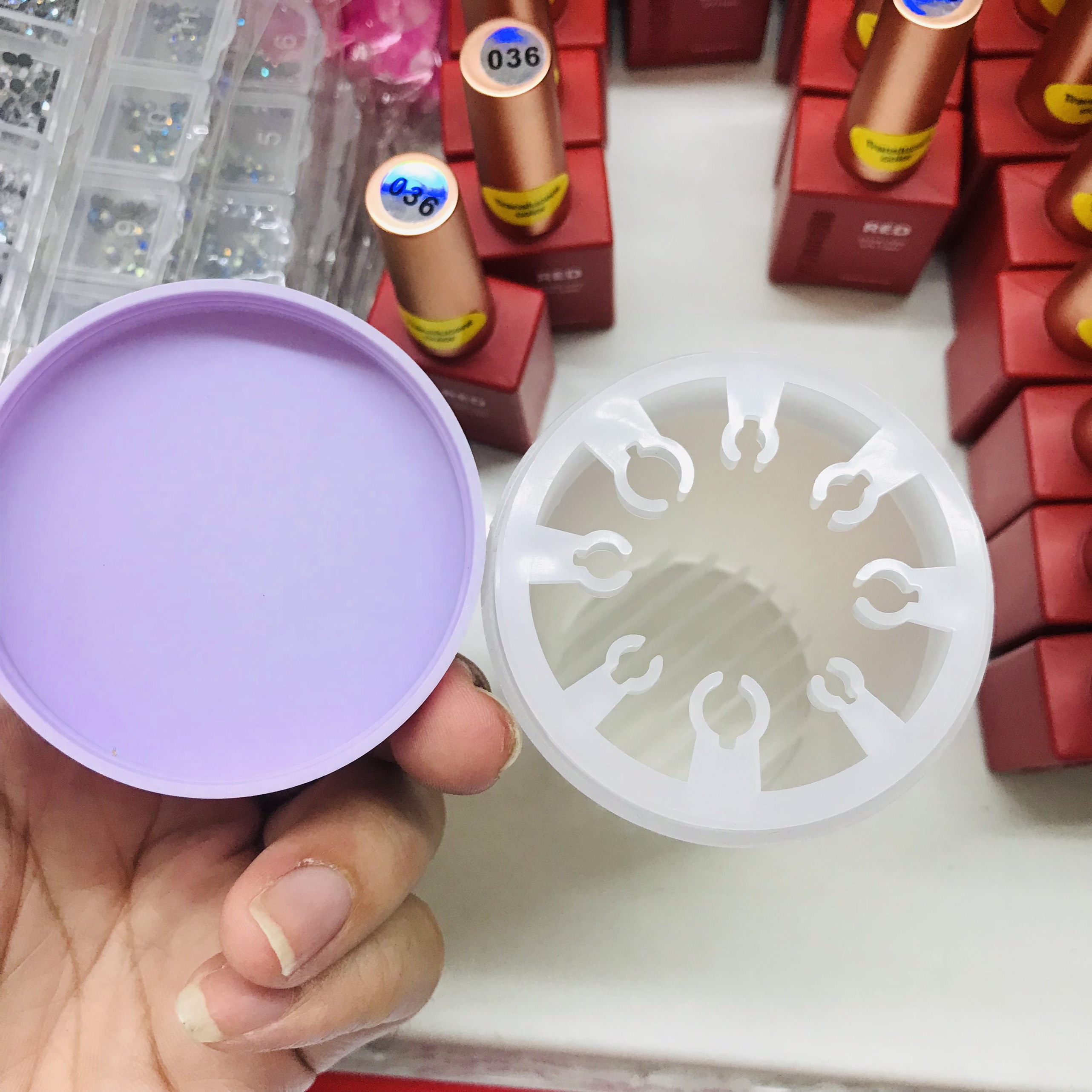Bình rửa cọ vẽ móng, cốc rửa cọ nail