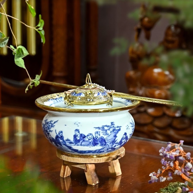 BÁT GỐM BÁT TRÀNG BỌC ĐÔNG, BÁT GỐM GIẢ CỔ MEN LAM