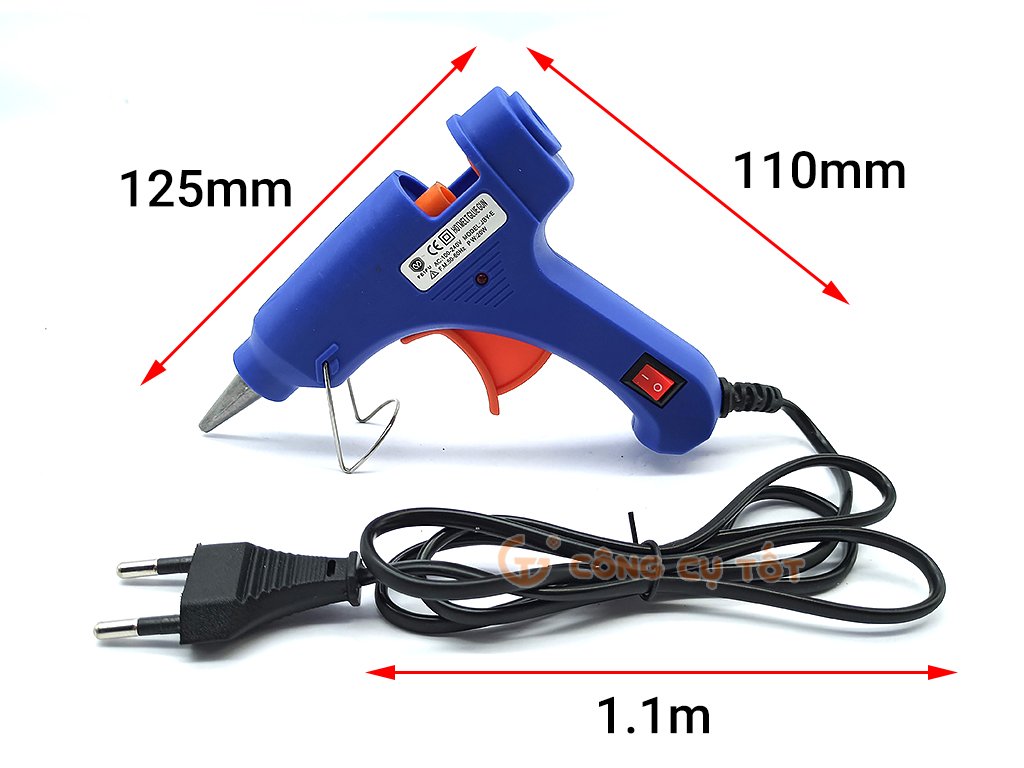 Súng Bắn Keo Bé 20W (Tặng 5 Cây Keo Nến)