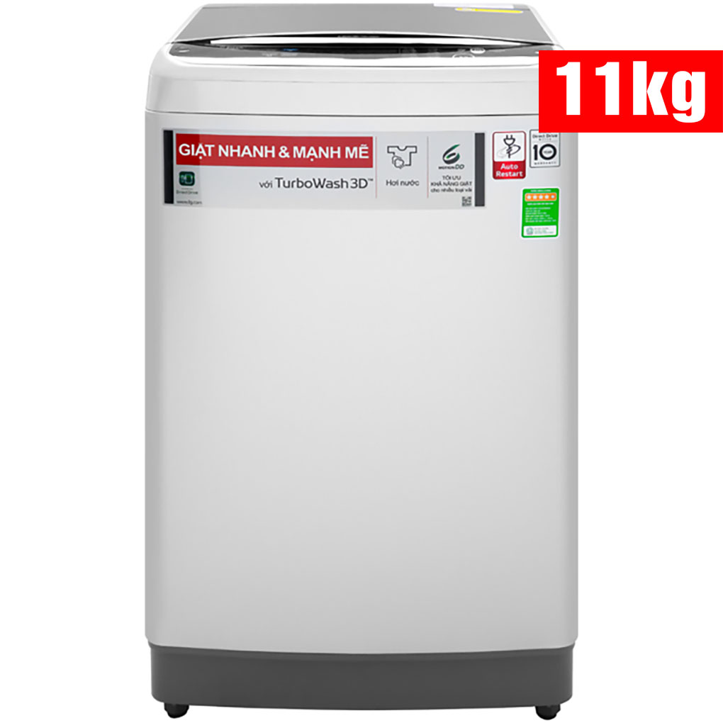 [Trả góp 0%]Máy giặt LG Inverter 11 kg TH2111SSAL