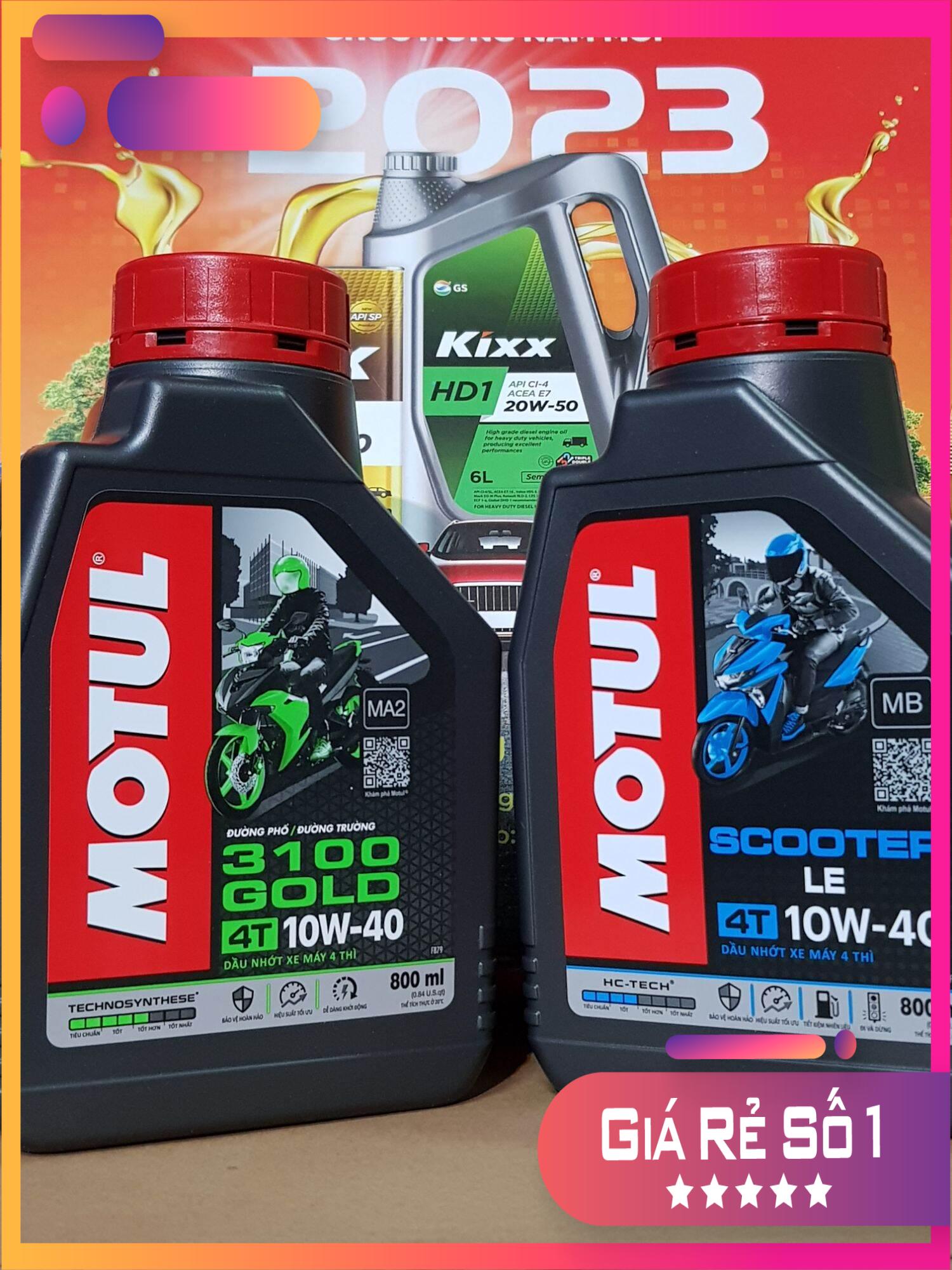 [Giá hủy diệt] Nhớt motul 3100 10W40 chai 800ml cho xe máy xe côn tay, Dầu nhớt motul 3100 chai 800ml-