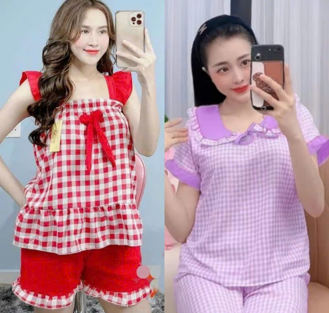 [HCM]Bộ lụa hàn đùi dễ thương - 35 đến 56kg - ẢNH THẬT