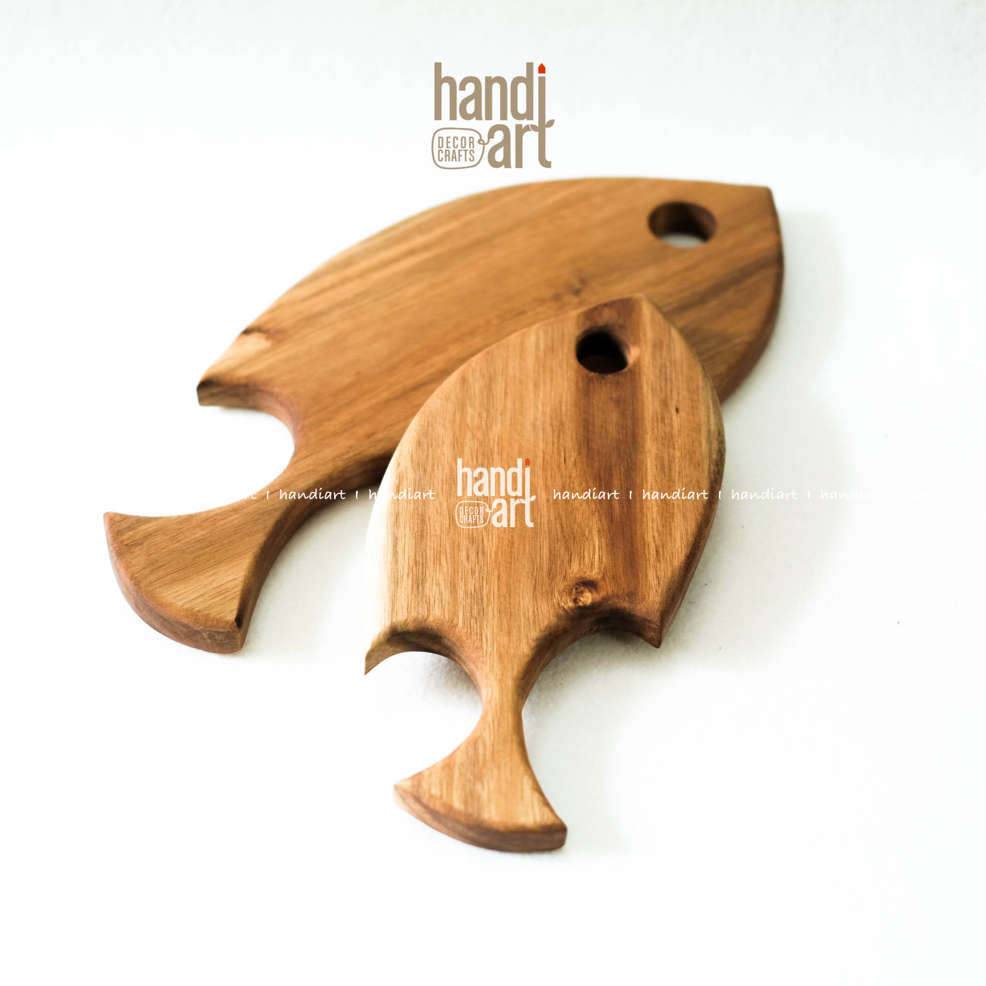 Thớt gỗ con cá, Thớt gỗ keo, Thớt gỗ decor