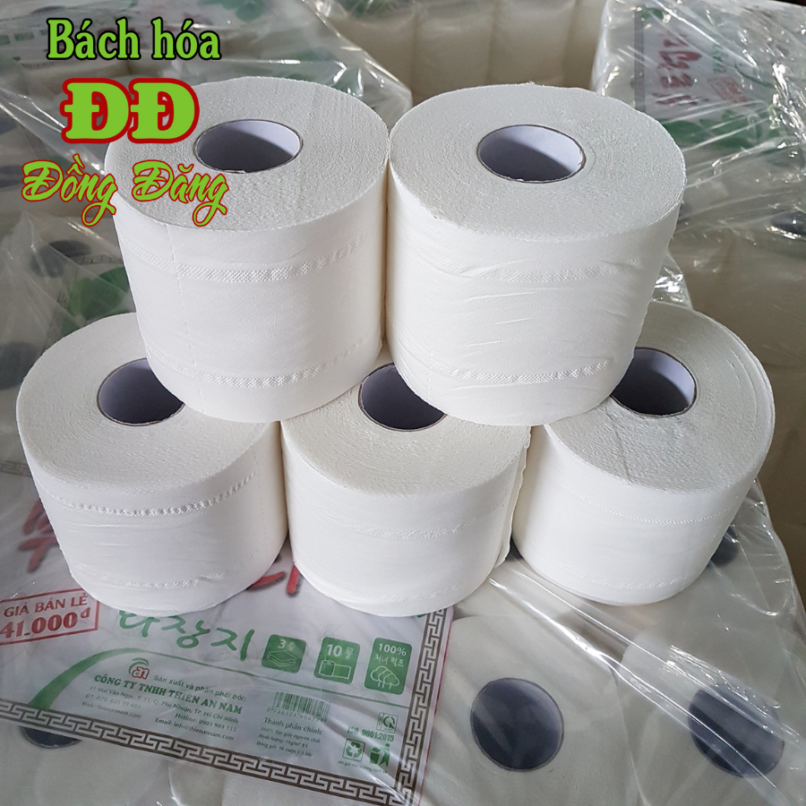 Combo 30 cuộn giấy vệ sinh Hàn Quốc 3 lớp
