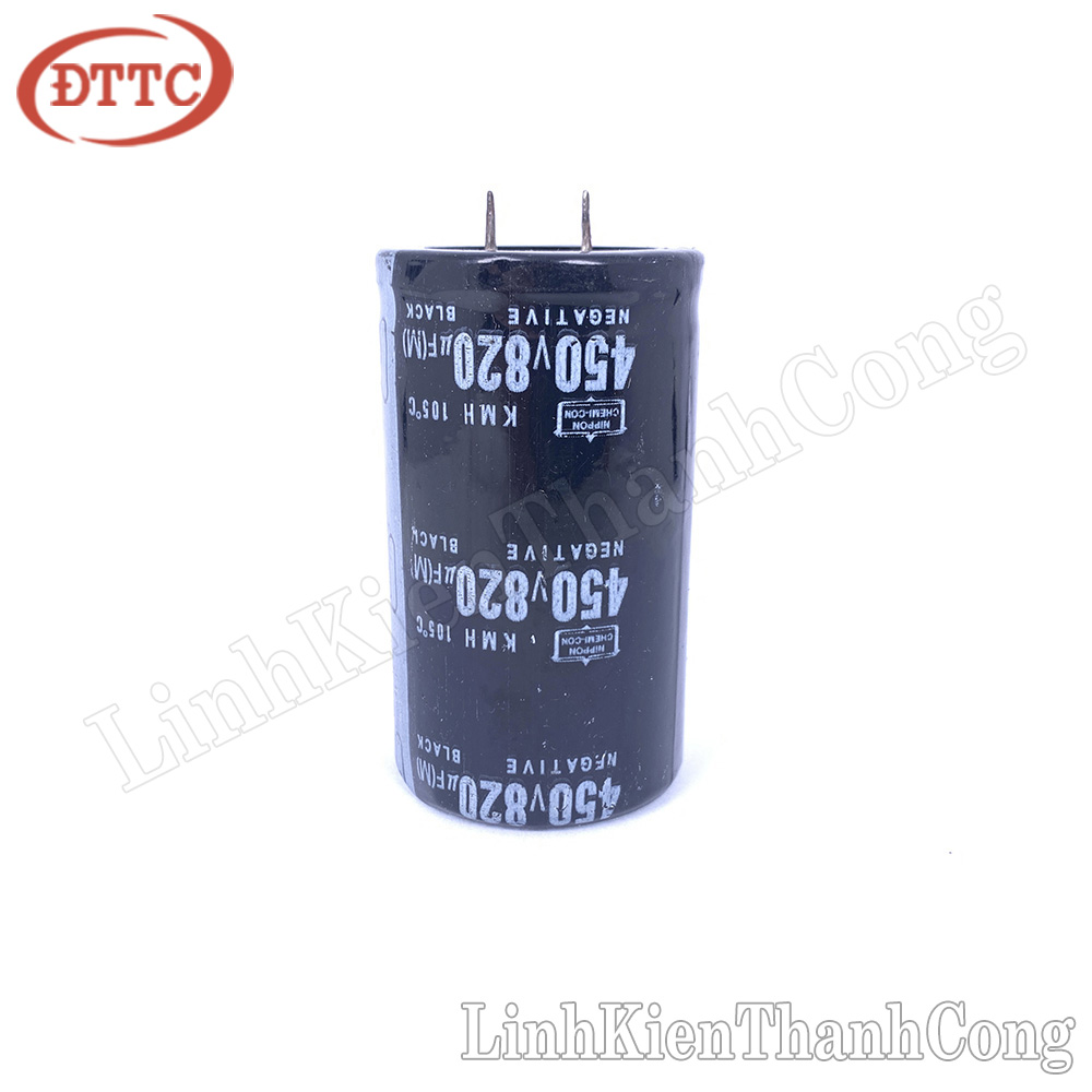 Tụ 820uF 450V Chân Cứng (35x60mm)
