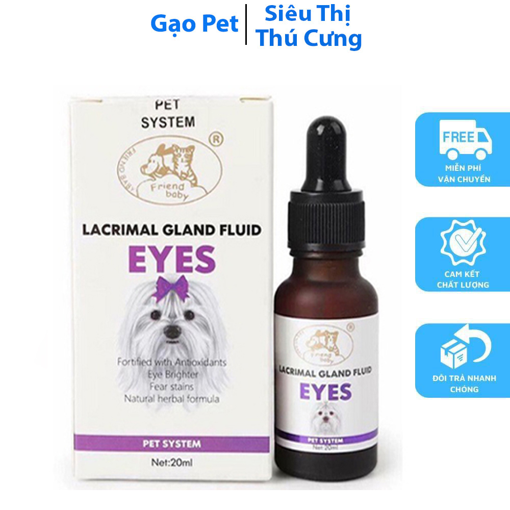 [Hoàn Tiền 10%] Siro Uống Cải Thiện Chảy Nước Mắt Ở Chó Mèo Lacrimal Gland Fluid Eyes