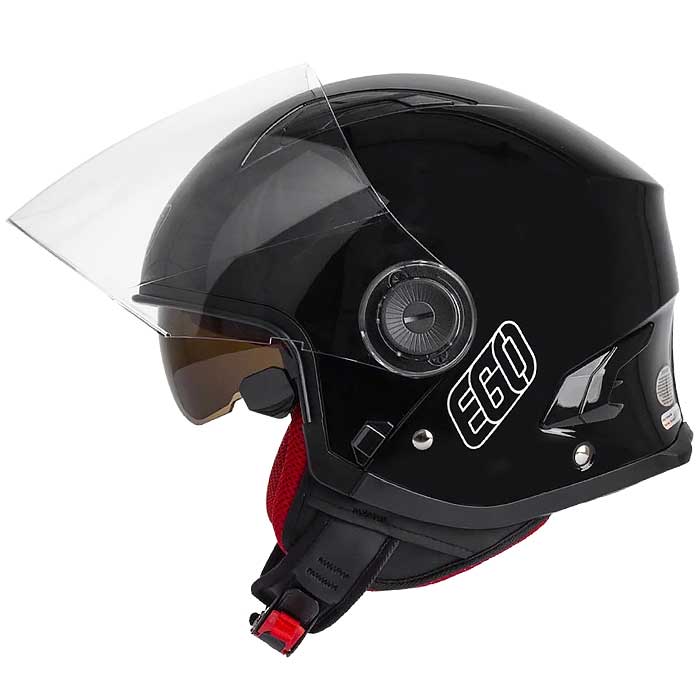 MŨ BẢO HIỂM EGO E-41 MÀU ĐEN BÓNG