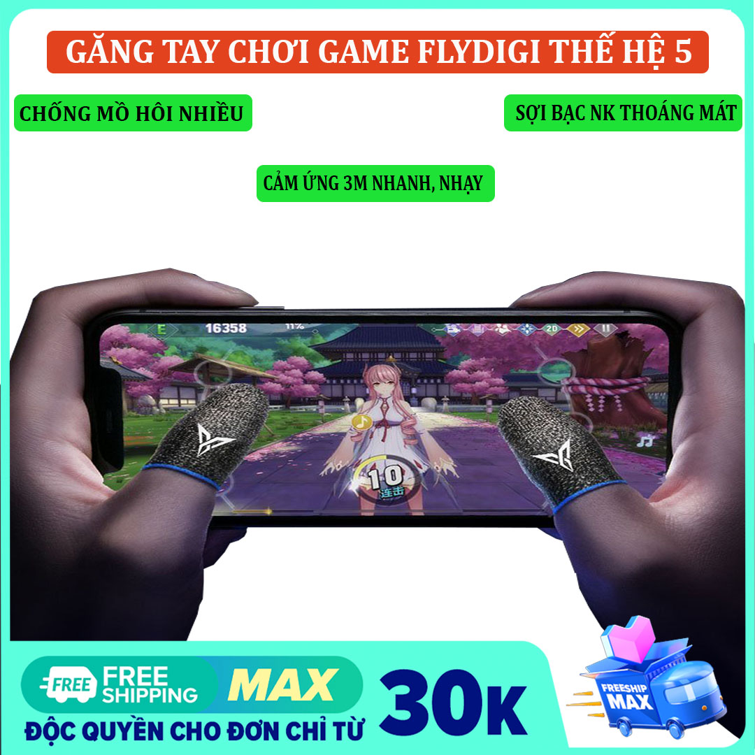 >> SO SÁNH GIÁ FLYDIGI WASP FEELERS 3 | GĂNG TAY CHƠI GAME PUBG, LIÊN QUÂN, CHỐNG MỒ HÔI, CỰC NHẠY - HÀNG CHÍNH HÃNG | Shopee Lazada Sendo Tiki | Nên mua ở đâu rẻ nhất 107 (MUA 1 TẶNG 1)Găng tay chơi game Flydigi Wasp Feelers 5 chống mồ hôi cho điện thoại - Găng tay chơi pubg mobile, free fire, liên quân mobile cảm ứng mượn nhạy hơn, in nhiệt 3M mới - HÀNG CHÍNH HÃNG