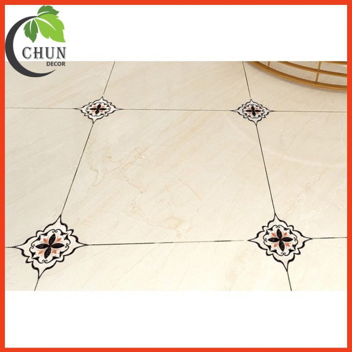 Bộ 18 miếng dán góc gạch sàn nhà, decal dán góc gạch xốp dán tường