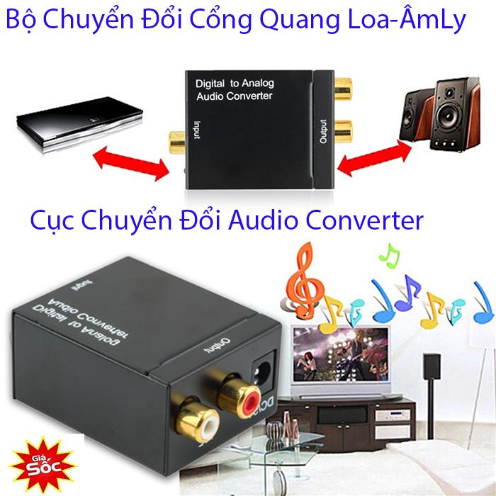 [HCM]Cục Chuyển Đổi Cổng Quang TIVILoa-Âmly Chuyển Đổi Tín Hiệu Quang hoặc Coaxial sang Audio R/ Dễ Kết Nối Thiết bị chuyển đổi Converter Quang sang âm thanh Toslink Coaxial to AudioUy Tín Bảo Hành